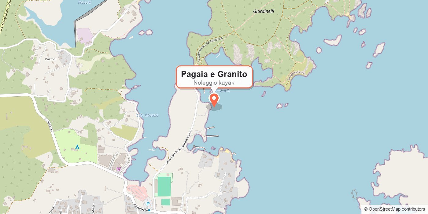 Mappa della zona di Località Giardinelli con il segnaposto sulla nostra base